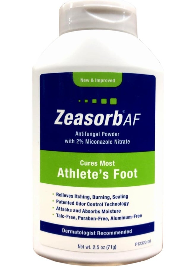 Zeasorb Antifungal Powder Treatment For Athletes Foot - 2.5Oz (Pack Of 3) - Image 2